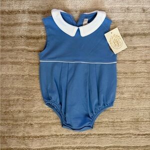 The Beaufort Bonnet Company Blue Romper